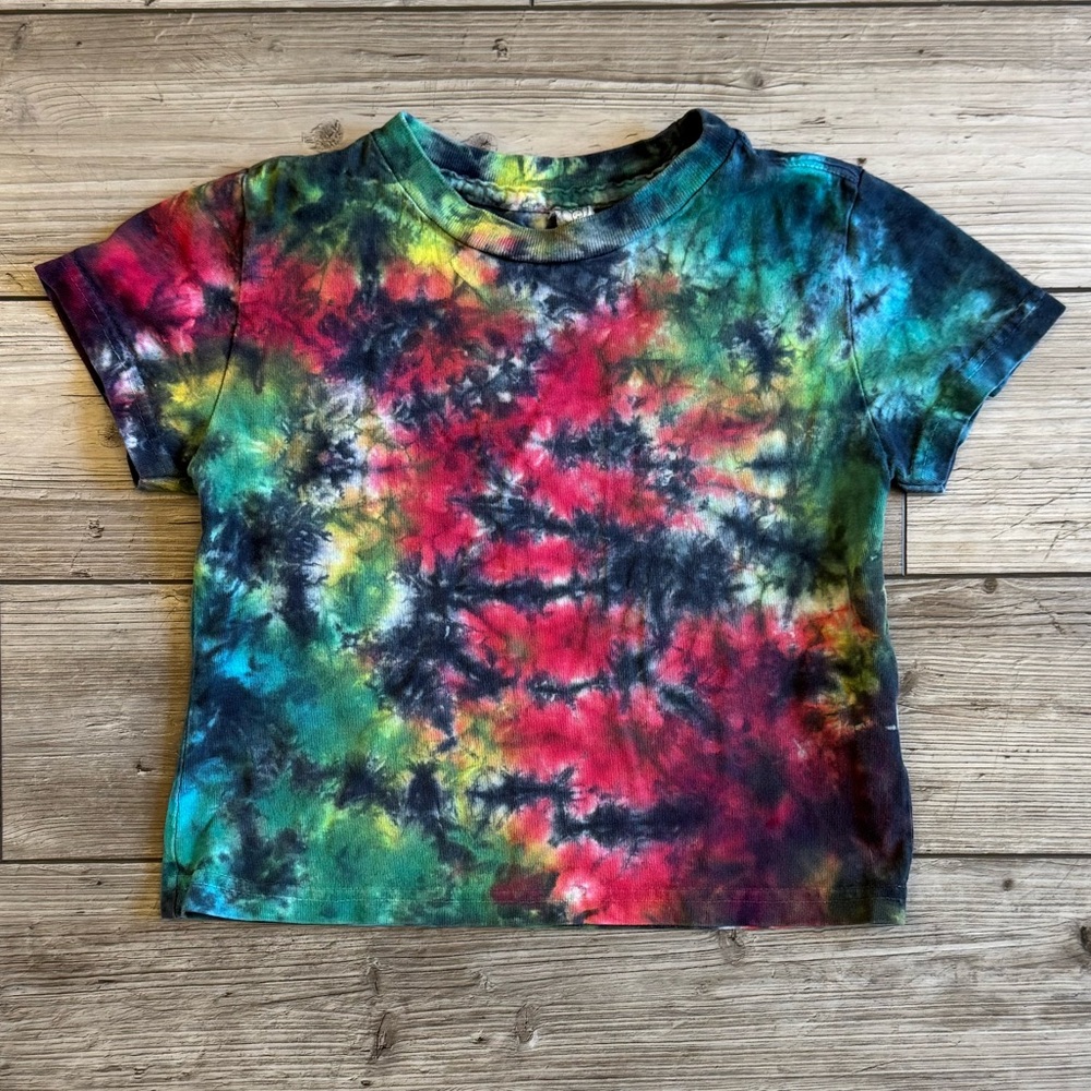 Rabbit Skins | Multicolor Tie-Dye Kids T-Shirt | Size: 4T
